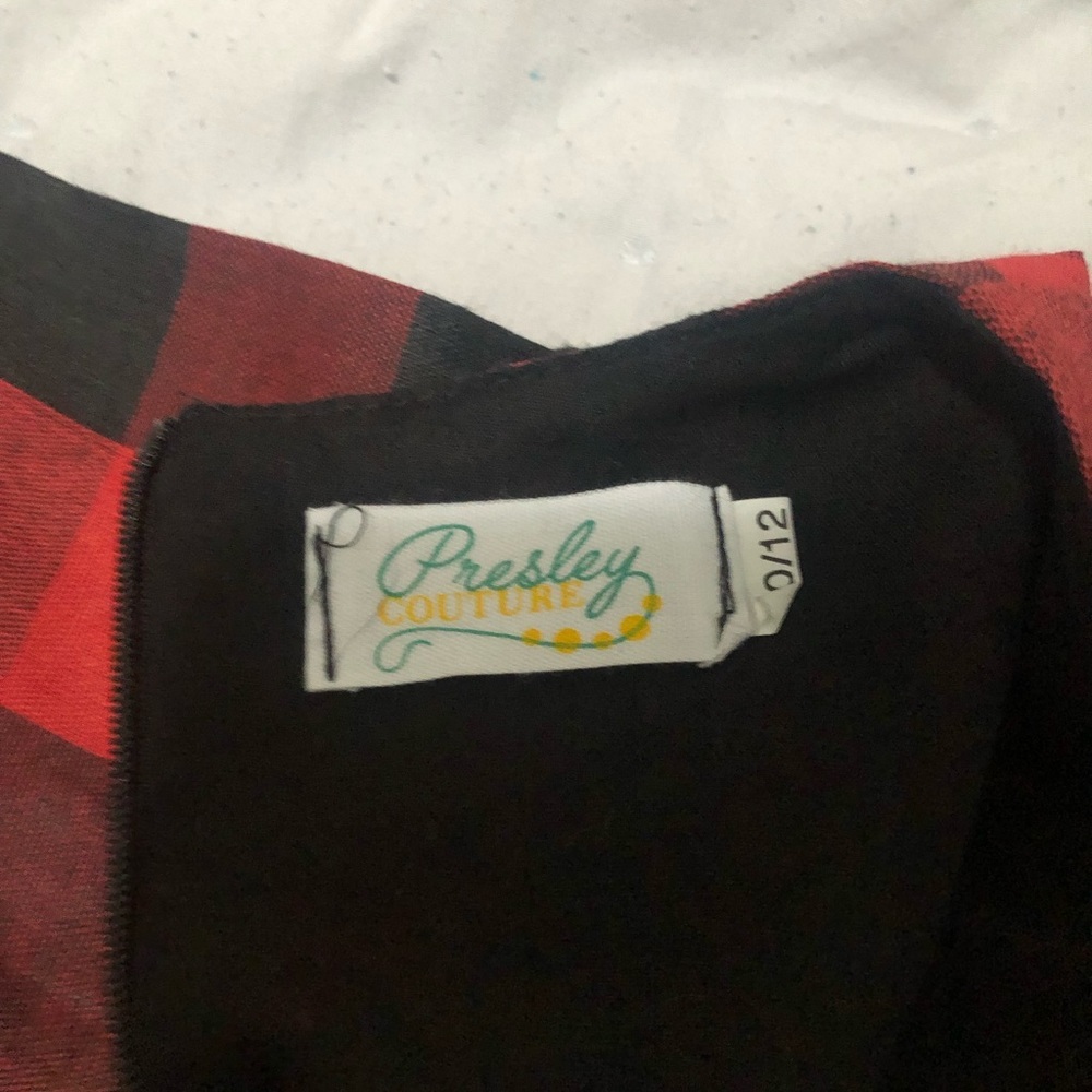 Girls Buffalo plaid dress - Picture 4 of 5